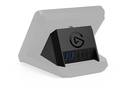 画像ギャラリー No.003のサムネイル画像 / 配信者用キーパッド「Stream Deck+」背面に取り付けるUSBハブとXLRマイクインタフェースが登場