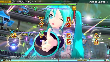 ���������꡼ No.001�Υ���ͥ������ / �ֽ鲻�ߥ� Project DIVA MEGA39's�פΥ�����⡼�ɡ֥ץ饯�ƥ����פȡ֥����꡼�פξ��󤬸������Ƽ�������Ȥ�����ΨŪ����������ǽ��