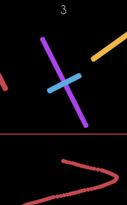 画像ギャラリー No.004のサムネイル画像 / 違う色に触れるな! スマホ向けアクション「Snake VS. Colors」を紹介する「(ほぼ)日刊スマホゲーム通信」第2052回