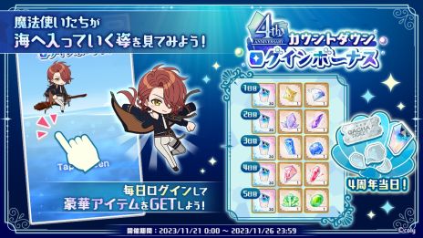 ���������꡼ No.007�Υ���ͥ������ / ����ˡ�Ȥ�����«�ס����˥Ჽ�ץ��������Ȥ��ư��4��ǯ��ǰ�Υ����ɤ䥤�٥�ȡ�4th Anniversary ���äȡ����ߤȴ��פ�פξ�������餫��