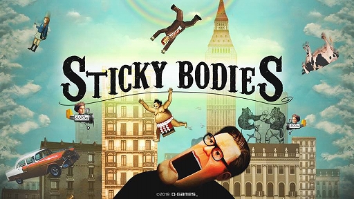 シュールな落下アクションゲーム スマホ向けアプリ Sticky Bodies が本日配信開始