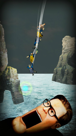 画像ギャラリー No.004のサムネイル画像 / 落ちていく彼らは何味? スマホ向けアクション「Sticky Bodies」を紹介する「(ほぼ)日刊スマホゲーム通信」第2076回