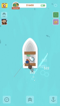 画像ギャラリー No.003のサムネイル画像 / スワイプ操作で魚を釣りまくれ。フィッシングゲーム「フックドインク」を紹介する「(ほぼ)日刊スマホゲーム通信」第2066回