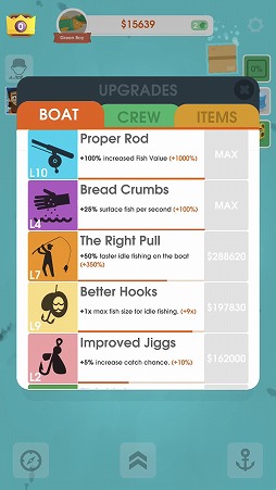 画像ギャラリー No.005のサムネイル画像 / スワイプ操作で魚を釣りまくれ。フィッシングゲーム「フックドインク」を紹介する「(ほぼ)日刊スマホゲーム通信」第2066回