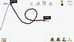 画像ギャラリー No.002のサムネイル画像 / 奇想天外なジェットコースターを作成しよう。「ローラーコースターシミュレーター」を紹介する「(ほぼ)日刊スマホゲーム通信」第2067回