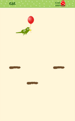 画像ギャラリー No.010のサムネイル画像 / タップで小鳥を飛ばす。スマホ向けアクション「Tap Bird Jump」を紹介する「(ほぼ)日刊スマホゲーム通信」第2080回