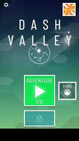 画像ギャラリー No.001のサムネイル画像 / ボールを弾き続けてコースを進もう。アクションゲーム「Dash Valley」を紹介する「(ほぼ)日刊スマホゲーム通信」第2084回