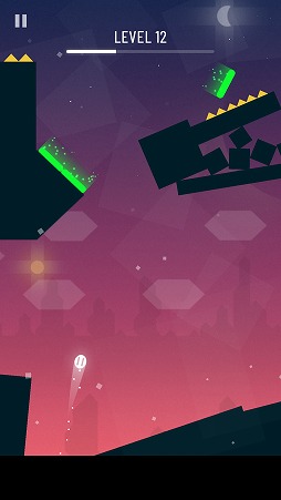 画像ギャラリー No.002のサムネイル画像 / ボールを弾き続けてコースを進もう。アクションゲーム「Dash Valley」を紹介する「(ほぼ)日刊スマホゲーム通信」第2084回