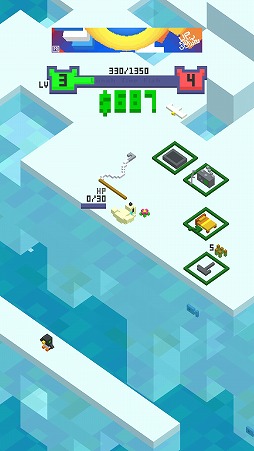 画像ギャラリー No.007のサムネイル画像 / ボクセルグラフィックスのフィッシングゲーム「シロクマ ランチ Fish」を紹介する「(ほぼ)日刊スマホゲーム通信」第2091回