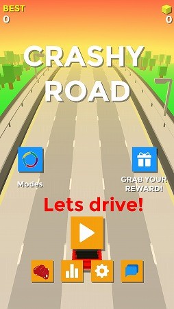 画像ギャラリー No.002のサムネイル画像 / Android向けドライブゲーム「Crashy Road」を紹介する「(ほぼ)日刊スマホゲーム通信」第2097回