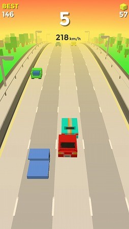 画像ギャラリー No.003のサムネイル画像 / Android向けドライブゲーム「Crashy Road」を紹介する「(ほぼ)日刊スマホゲーム通信」第2097回