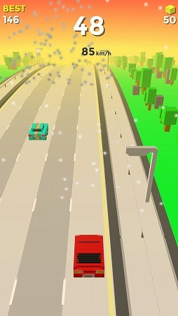 画像ギャラリー No.008のサムネイル画像 / Android向けドライブゲーム「Crashy Road」を紹介する「(ほぼ)日刊スマホゲーム通信」第2097回