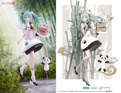 初音ミク パンダ饅頭 フィギュア」の予約受付がスタート。中国の衣装