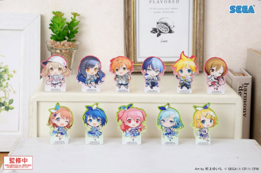 プロセカ　ガチャ　キーホルダー　クリップ　まとめ売り プロセカ」，メタルバナー＆アクリルクリップのカプセルトイが3