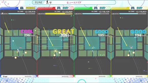 画像ギャラリー No.002のサムネイル画像 / タイトーのリズムゲーム「グルーヴコースター」がNintendo Switchに登場。ダウンロード専用ソフトとして2019年11月に発売
