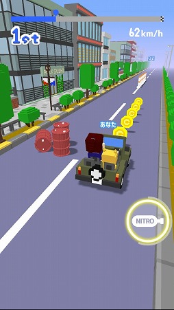 画像ギャラリー No.005のサムネイル画像 / 1対1の勝負を楽しめるレースゲーム「みんなでカート」を紹介する「(ほぼ)日刊スマホゲーム通信」第2099回