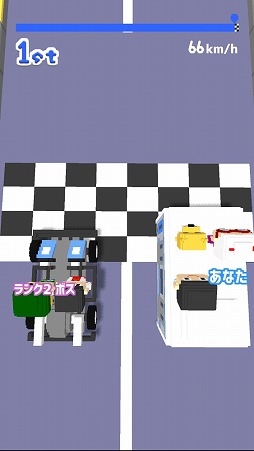 画像ギャラリー No.009のサムネイル画像 / 1対1の勝負を楽しめるレースゲーム「みんなでカート」を紹介する「(ほぼ)日刊スマホゲーム通信」第2099回