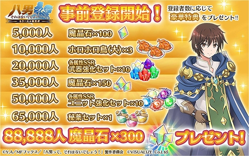 画像ギャラリー No.002のサムネイル画像 / 「八男って、それはないでしょう!」,Goolge Playなどで事前登録開始。記念キャンペーンも実施