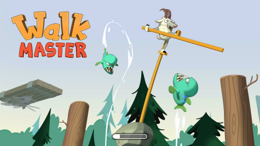 画像ギャラリー No.001のサムネイル画像 / ヤギが竹馬でコースを踏破。スマホ向けアクション「ウォークマスター」を紹介する「(ほぼ)日刊スマホゲーム通信」第2102回