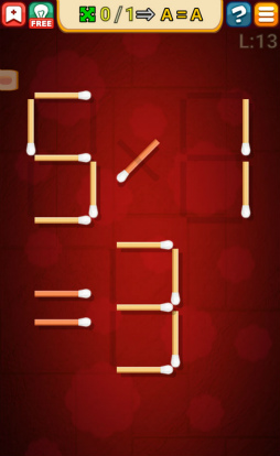 マッチ棒で正解を導き出そう Android向けパズル マッチ棒パズルゲーム を紹介する ほぼ 日刊スマホゲーム通信 第2111回