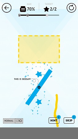 画像ギャラリー No.006のサムネイル画像 / 自由な発想で線を描き,仕掛けを利用しよう。Android向けパズルゲーム「Draw Here」を紹介する「(ほぼ)日刊スマホゲーム通信」第2113回