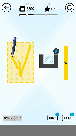 画像ギャラリー No.008のサムネイル画像 / 自由な発想で線を描き,仕掛けを利用しよう。Android向けパズルゲーム「Draw Here」を紹介する「(ほぼ)日刊スマホゲーム通信」第2113回