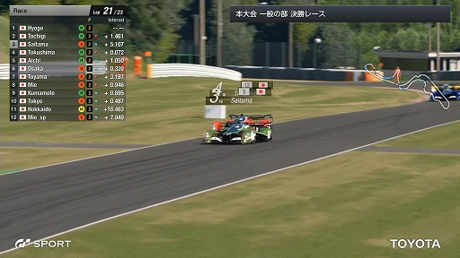 画像ギャラリー No.011のサムネイル画像 / 「全国都道府県対抗eスポーツ選手権 2021 MIE」の「グランツーリスモSPORT」部門レポート。一般を兵庫県代表,U18を滋賀県代表が制する