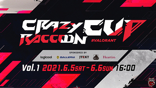 ���������꡼ No.001�Υ���ͥ������ / Mildom�ǡ���1�� Crazy Raccooon Cup VALORANT�פ������ۿ�������