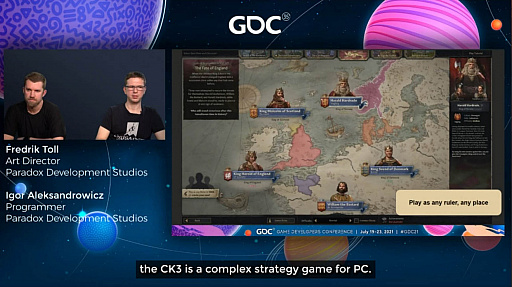 ꡼ No.006 | GDC 2021ϡCrusader Kings IIIפΡȰɥƥȥ饯եåμưˤĤơѤȥȤξ̤