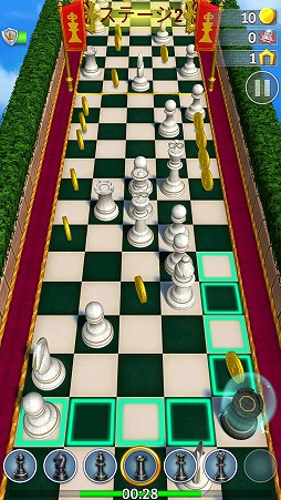 チェスの駒を交換しながら前進させよう。パズルゲーム「ChessFinity