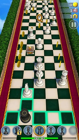 画像ギャラリー No.006のサムネイル画像 / チェスの駒を交換しながら前進させよう。パズルゲーム「ChessFinity」を紹介する「(ほぼ)日刊スマホゲーム通信」第2139回