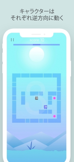 画像ギャラリー No.002のサムネイル画像 / パズルゲーム「abecobe」が配信開始。あべこべに動く2つのキャラを同時に操ろう