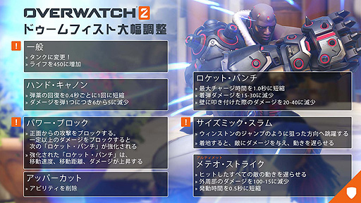 画像ギャラリー No.002のサムネイル画像 / 「オーバーウォッチ 2」でドゥームフィストはタンクロールへ変更。オリーサと共に大幅調整の内容が公開に