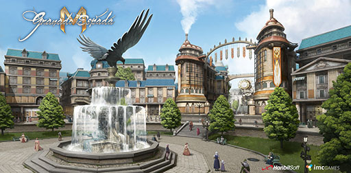 画像ギャラリー No.001のサムネイル画像 / 「Granado Espada M」に登場するエリア“リボルドウェ”のアートワークが公開に。開拓者たちの拠点になる街