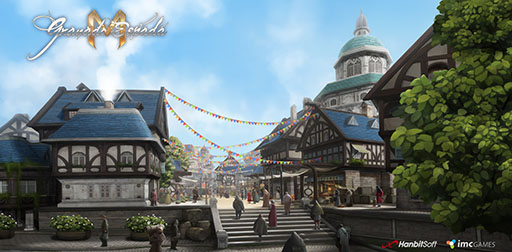 画像ギャラリー No.002のサムネイル画像 / 「Granado Espada M」に登場するエリア“リボルドウェ”のアートワークが公開に。開拓者たちの拠点になる街