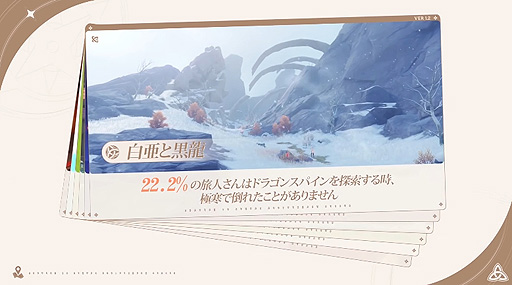 画像ギャラリー No.008のサムネイル画像 / 「原神」の1年を振り返る“テイワット冒険記念動画 一周年旅手帳”が公開。歩んできた道のりや各種プレイデータなどをまとめた映像