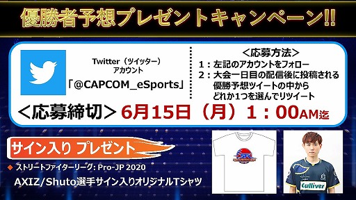 画像ギャラリー No.006のサムネイル画像 / 「CAPCOM Pro Tour Online 2020」の第1回大会が6月14日0:40から配信。オリジナルグッズがもらえるTwitterキャンペーンも