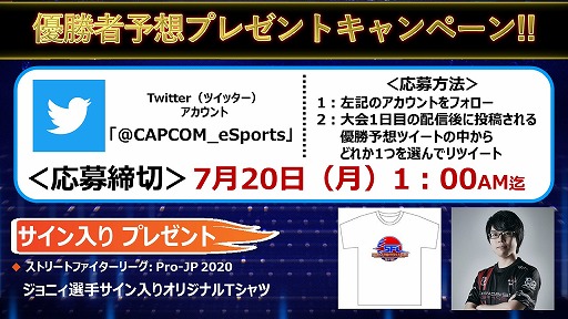 ���������꡼ No.005�Υ���ͥ������ / ��CAPCOM Pro Tour Online 2020�ײ���-�����7��19����20���˳���