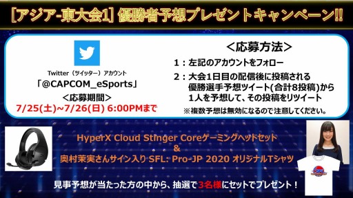 ���������꡼ No.004�Υ���ͥ������ / ��CAPCOM Pro Tour Online 2020�ץ�����-�����7��25���˳��롣�ץ쥼��ȥ����ڡ����»�