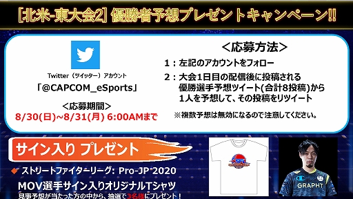 ���������꡼ No.006�Υ���ͥ������ / ��CAPCOM Pro Tour Online 2020������-�����2�Υ饤����Ѥ�8��30����31���˼»�