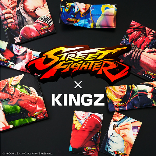ストリートファイターv キャラクターをデザインした財布やパスケース Tシャツがkingzから登場