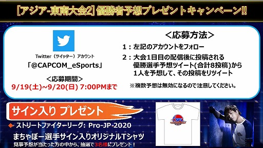 ���������꡼ No.002�Υ���ͥ������ / ��CAPCOM Pro Tour Online 2020�פΥ�����-�������2��9��19���˼»ܡ�ͥ����ͽ�ۥץ쥼��ȥ����ڡ����