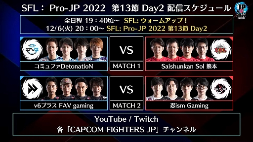 画像ギャラリー No.008のサムネイル画像 / 「ストリートファイターリーグ: Pro-JP 2022」 第13節Day1結果の速報が公開に