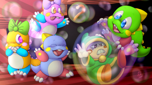 画像ギャラリー No.008のサムネイル画像 / 「バブルボブル 4 フレンズ」イラストコンテストの結果が発表。入賞作品の紹介動画も