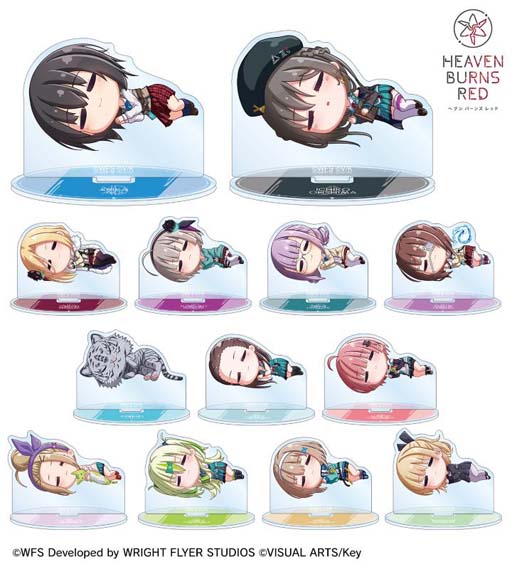 画像ギャラリー No.004のサムネイル画像 / “トレーディング ちびころ アクリルスタンド”など「ヘブンバーンズレッド」のグッズが登場。受注受付を開始