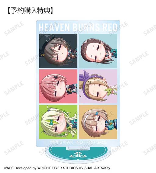 画像ギャラリー No.005のサムネイル画像 / “トレーディング ちびころ アクリルスタンド”など「ヘブンバーンズレッド」のグッズが登場。受注受付を開始