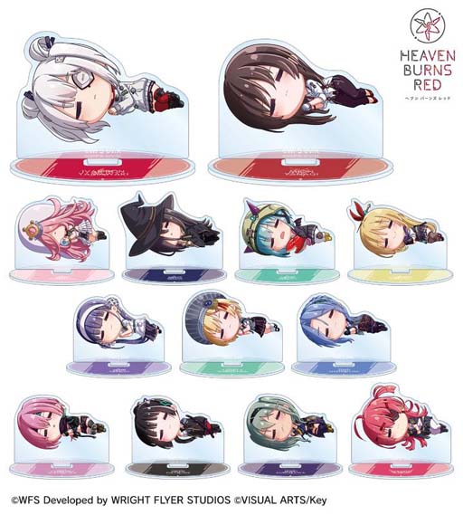 画像ギャラリー No.006のサムネイル画像 / “トレーディング ちびころ アクリルスタンド”など「ヘブンバーンズレッド」のグッズが登場。受注受付を開始