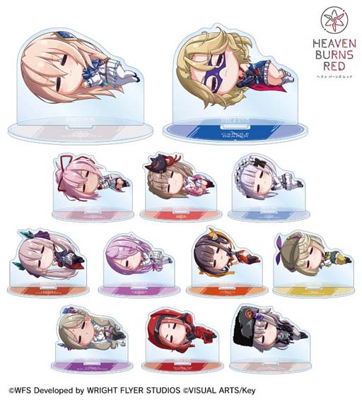 画像ギャラリー No.008のサムネイル画像 / “トレーディング ちびころ アクリルスタンド”など「ヘブンバーンズレッド」のグッズが登場。受注受付を開始