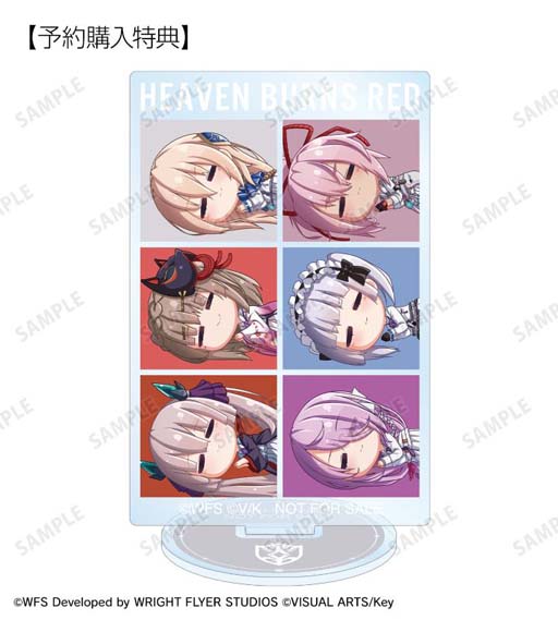 画像ギャラリー No.009のサムネイル画像 / “トレーディング ちびころ アクリルスタンド”など「ヘブンバーンズレッド」のグッズが登場。受注受付を開始
