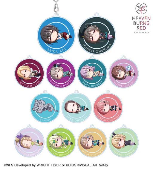 画像ギャラリー No.012のサムネイル画像 / “トレーディング ちびころ アクリルスタンド”など「ヘブンバーンズレッド」のグッズが登場。受注受付を開始